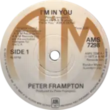 One of side-A labels of the UK single