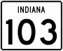 State Road 103 marker