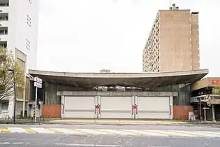 Jacques Vion fire station, principal façade