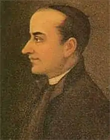 Image 39José Matías Delgado y de León listed as the intellectual leader of the independence movement; Delgado was defined as influential, skillful, and intelligent, he started the revolutionary movements against the Spanish crown. (from History of Central America)