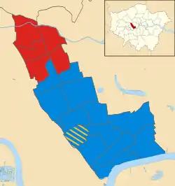 Kensington and Chelsea 2018 results map