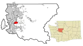 Location of Fairwood, Washington