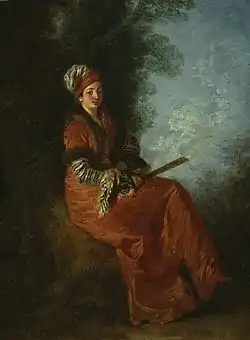 Antoine Watteau, The Dreamer, c. 1712–1717, oil on panel, Art Institute, Chicago