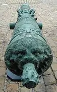 Lion head of a 24-pounder. Caliber 151 mm.