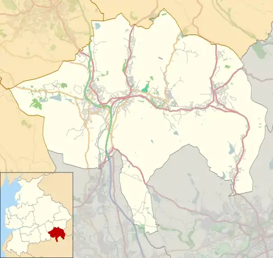 Crawshawbooth is located in the Borough of Rossendale