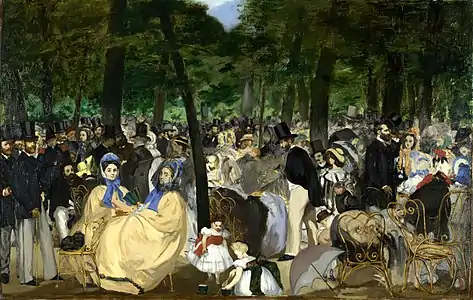 Édouard Manet, La Musique aux Tuileries, 1862