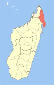 Location in Madagascar