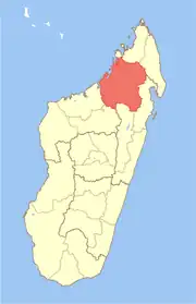Location in Madagascar