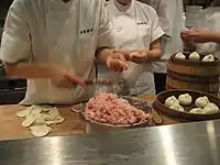 Making xiaolongbao at Nanxiang Mantou Dian, Roppongi Hills