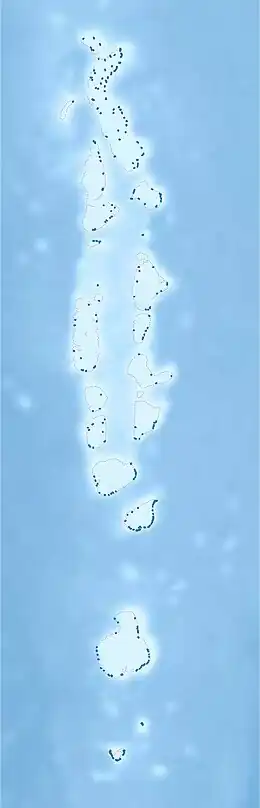Manadhoo is located in Maldives