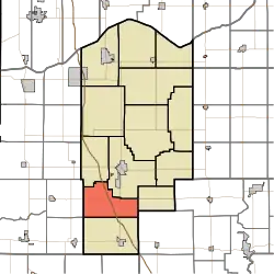 Location in Jasper County