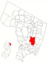 Location of Teaneck in Bergen County highlighted in red (right). Inset map: Location of Bergen County in New Jersey highlighted in red (left).
Interactive map of Teaneck, New Jersey