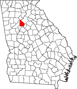 State map highlighting DeKalb County