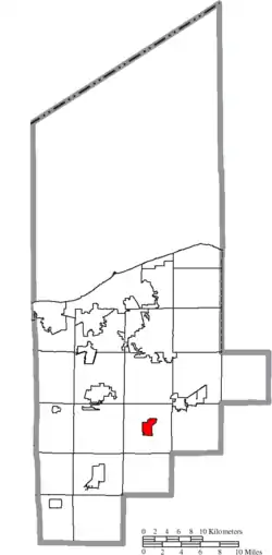 Location of LaGrange in Lorain County