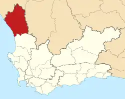 Location in the Western Cape