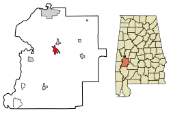 Location in Marengo County, Alabama
