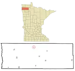 Location of Strandquist, Minnesota