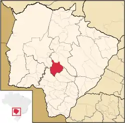 Location in Mato Grosso do Sul state