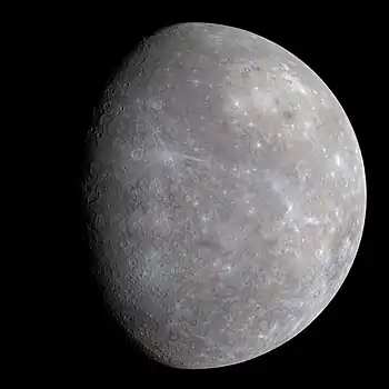 Image 15Mercury (planet)Photograph: NASA/APL/CIS; edit: JjronMercury is the smallest and closest to the Sun of the eight planets in the Solar System. It has no known natural satellites. The planet is named after the Roman deity Mercury, the messenger to the gods.More selected pictures