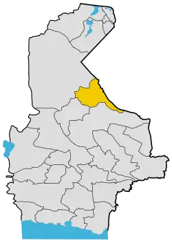 Location of Mirjaveh County in Sistan and Baluchestan province