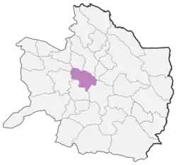 Location of Miyan Jolgeh County in Razavi Khorasan province (bottom of shaded area)