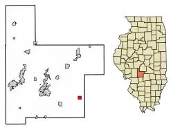 Location in Montgomery County, Illinois