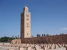 Koutoubia Mosque minaret, Marrakesh (1196)
