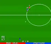 Top-down perspective. Manchester United vs Chelsea.