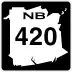 Route 420 marker