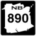 Route 890 marker