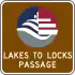 Lakes to Locks Passage route marker