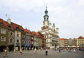 Northern frontage of Old Market Square in Poznań