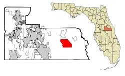 Location in Orange County and the state of Florida