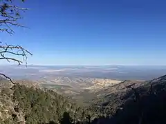 Overlooking Green Valley, Arizona from the Santa Rita mountains
