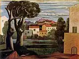 Pablo Picasso, 1919, Paysage (Landscape with Dead and Live Trees), oil on canvas, 49.4 x 65.4 cm, Bridgestone Museum of Art, Tokyo