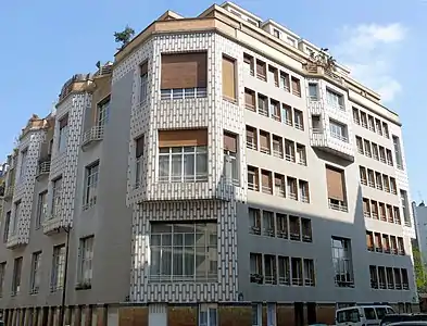 The Studio Building, Paris, an art deco apartment building by Henri Sauvage (1926)