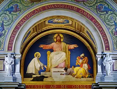 Christ and Saint-Francis-Xavier, in the Neo-Byzantine style