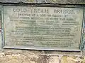 Plaque listing builders, engineers, and building works