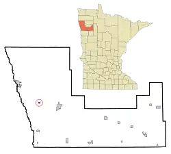 Location of Fisher, Minnesota