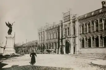 Local/Wallachian Gothic Revival - Main Building and Gate of the Army Arsenal, Bucharest, 1860–1861, demolished during the mid or late 1980s, by Luigi Lipizer
