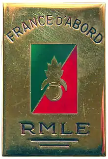 Insignia of the Marching Regiment of the Foreign Legion, R.M.L.E