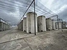 The dry cask storage facility for spent nuclear fuel