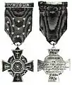 Replacement Medal of Honor issued to John Otto Siegel in 1941Tiffany Cross Medal of Honor