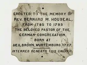 Rev Bernard Michael Houseal (Loyalist from New York; friend of Prince Edward)
