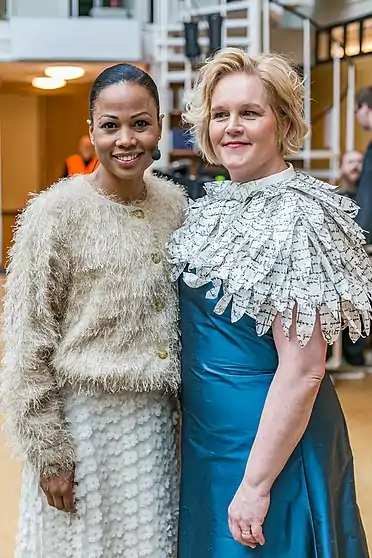 Riksarkivet 400 år Alice Bah Kuhnke, Karin Åström Iko.jpg