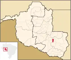 Location in Rondônia state