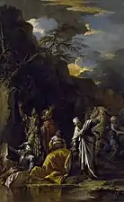 The Baptism of the Eunuch (c. 1660), oil on canvas, 200 x 122 cm., Chrysler Museum of Art