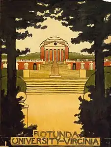 Scrapbook (The Rotunda at University of Virginia), 1912–1914, watercolor on paper, University of Virginia