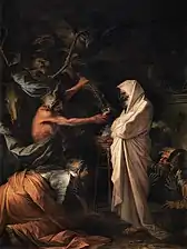 Saul and the Witch of Endor (1668), oil on canvas, 275 x 191 cm., Louvre