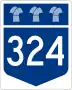 Highway 324 marker